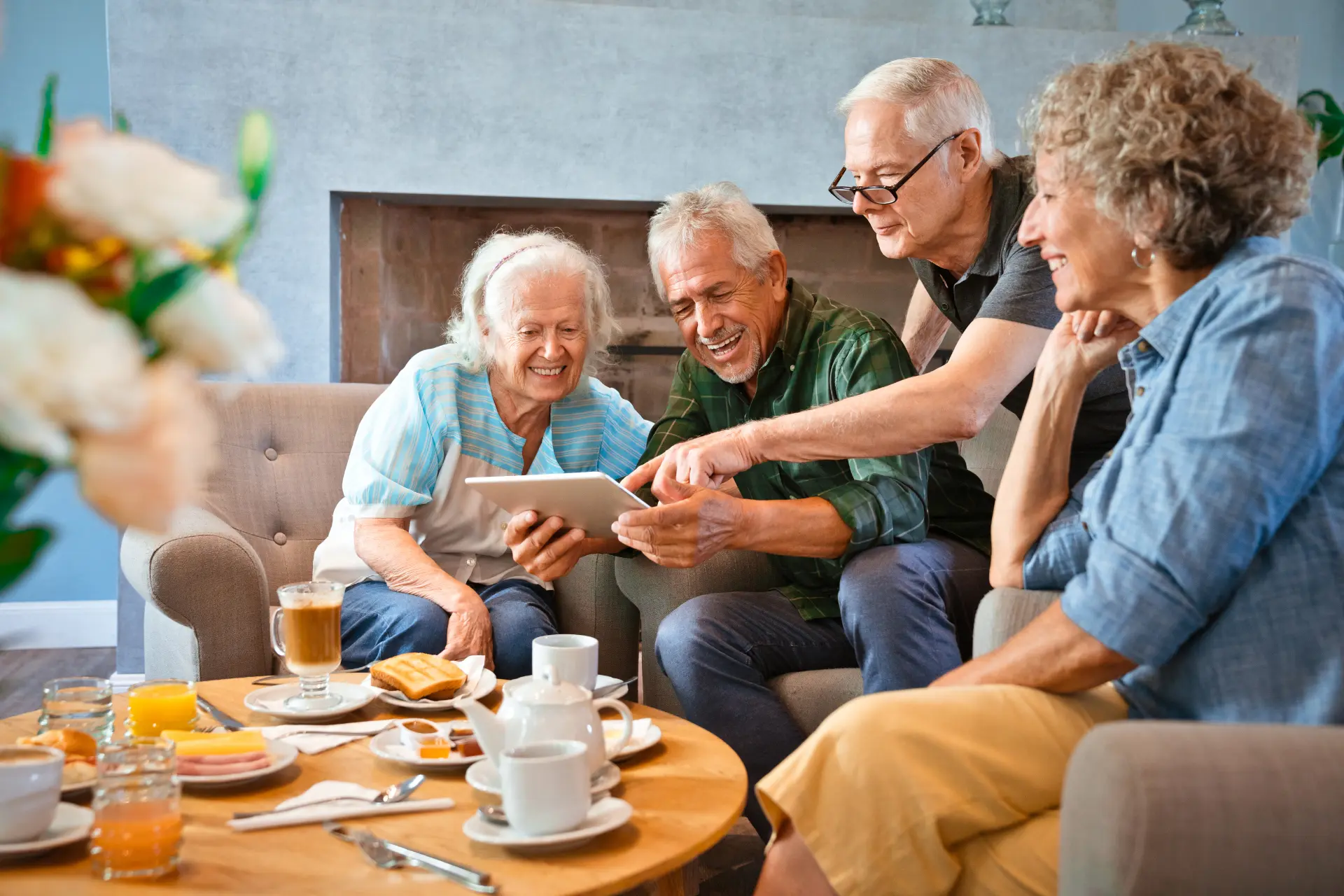 Hospice caregiver offering emotional support and companionship.