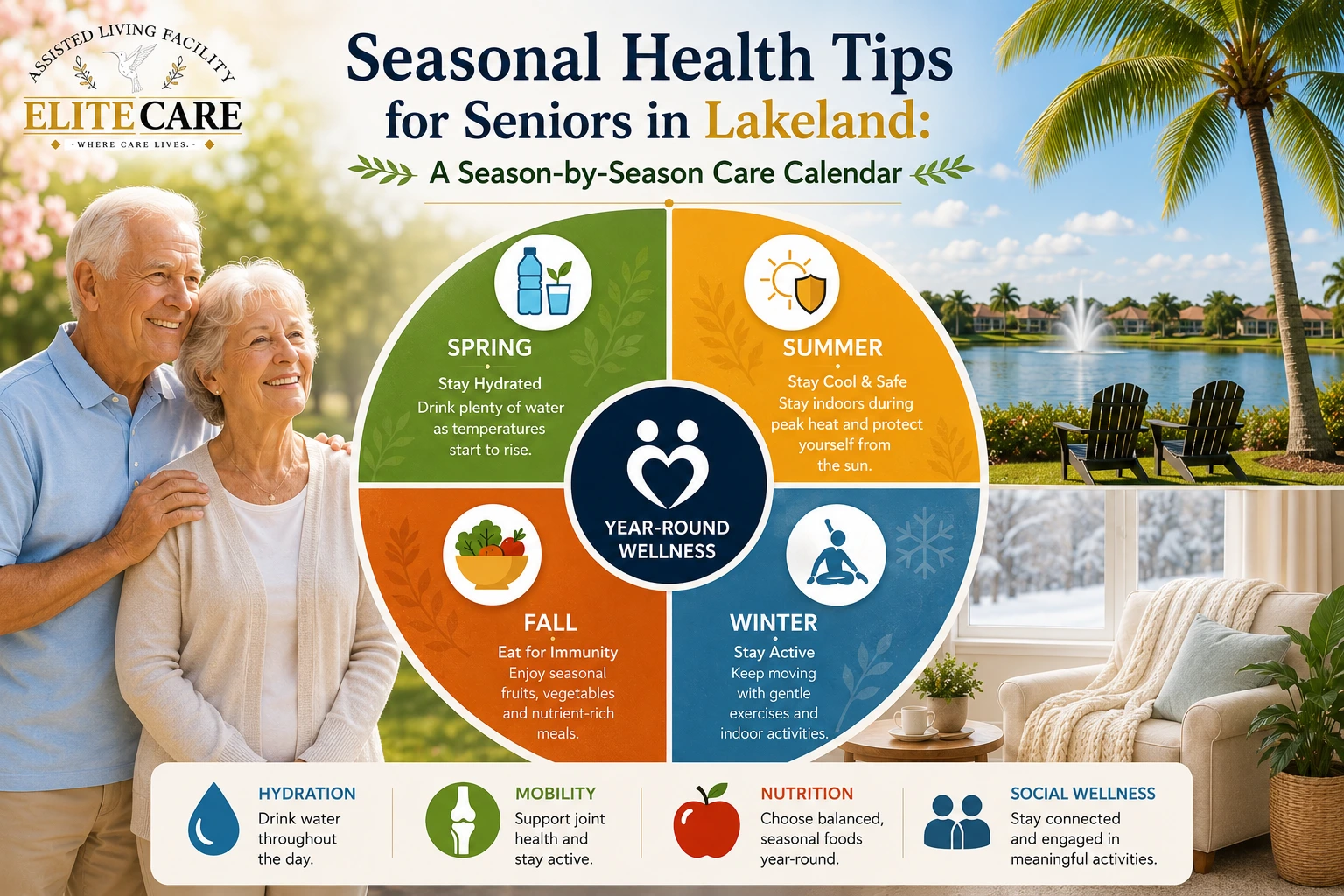 Seasonal health tips for seniors in Lakeland, FL — year-round care calendar