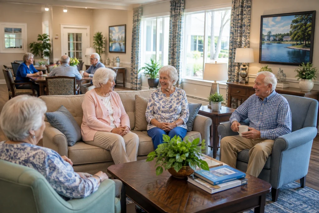 Assisted living for seniors common area in Lakeland, FL